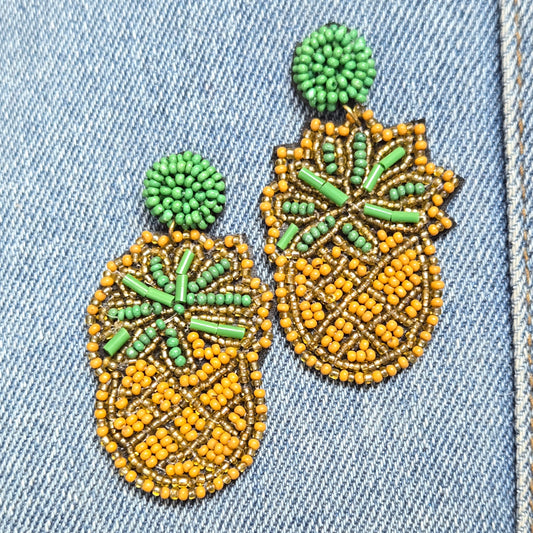 E1260 AE3345 Pineapple Drop Dangle Earrings