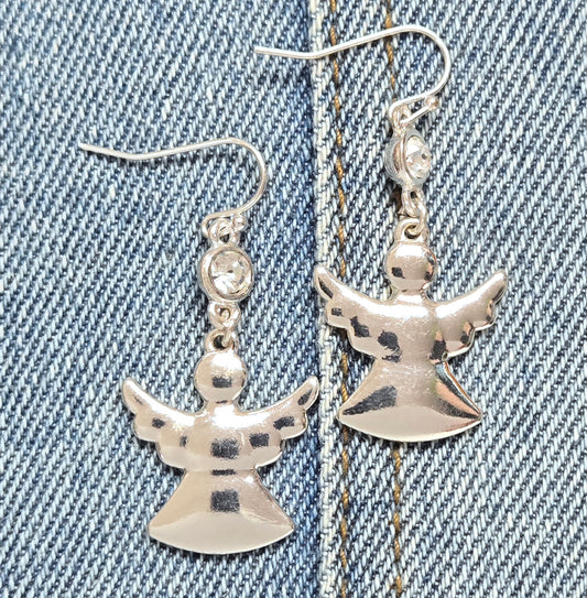 E1082 AE4096 Angel Design Drop Dangle Earrings