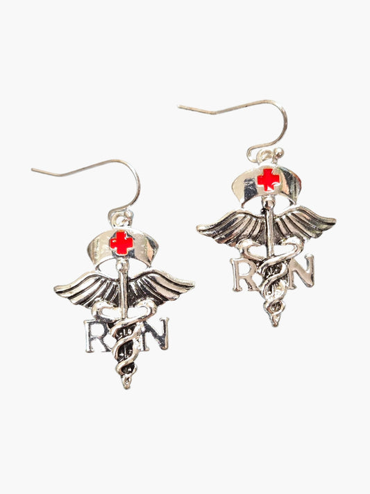 E1089|  Nurse Design Drop Dangle Earrings|AE4125 NP