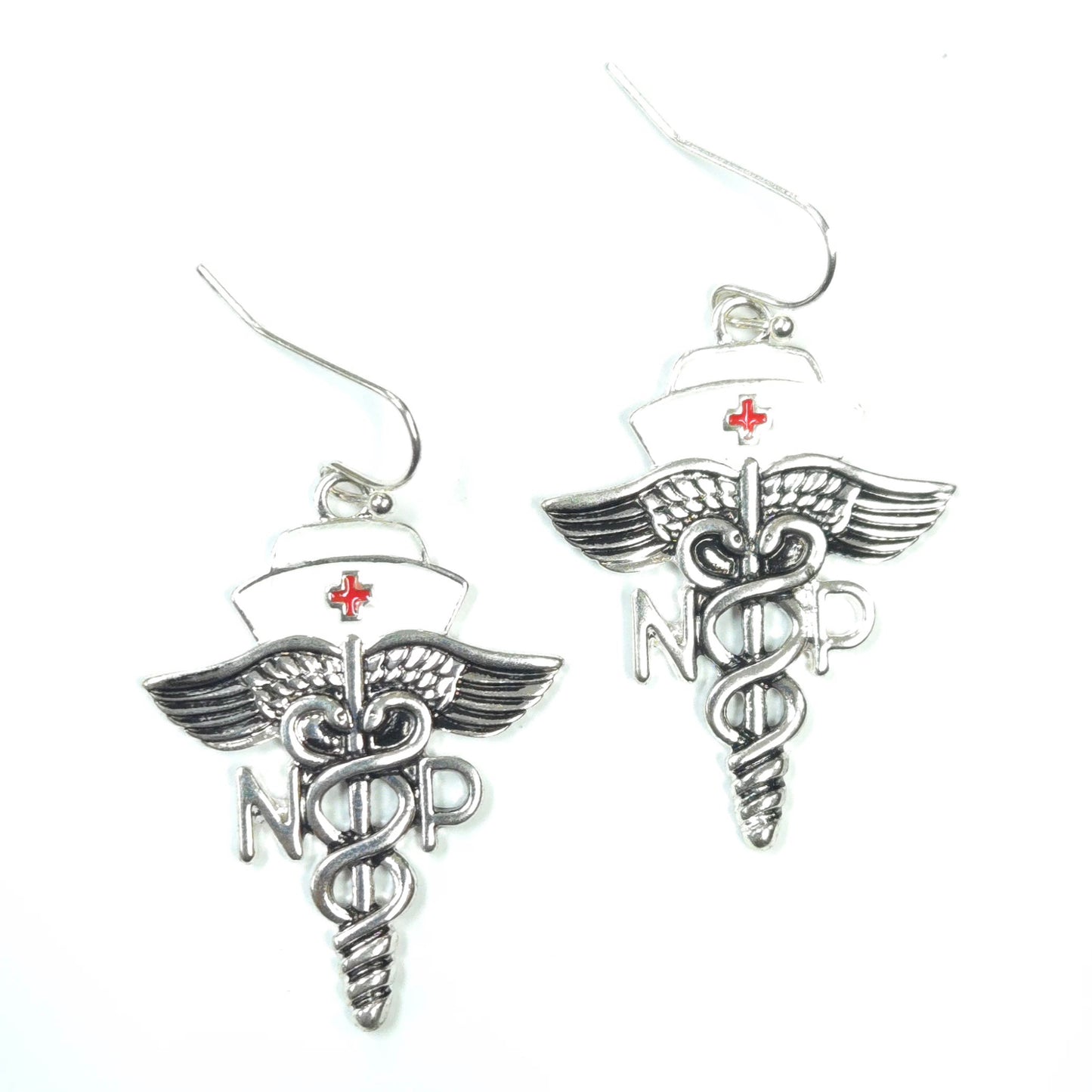 E1961 | Caduceus Symbol Drop Earrings | AE4140