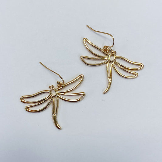 E0860 AE5031 Animal Dragonfly Shape Drop Dangle Hook earrings