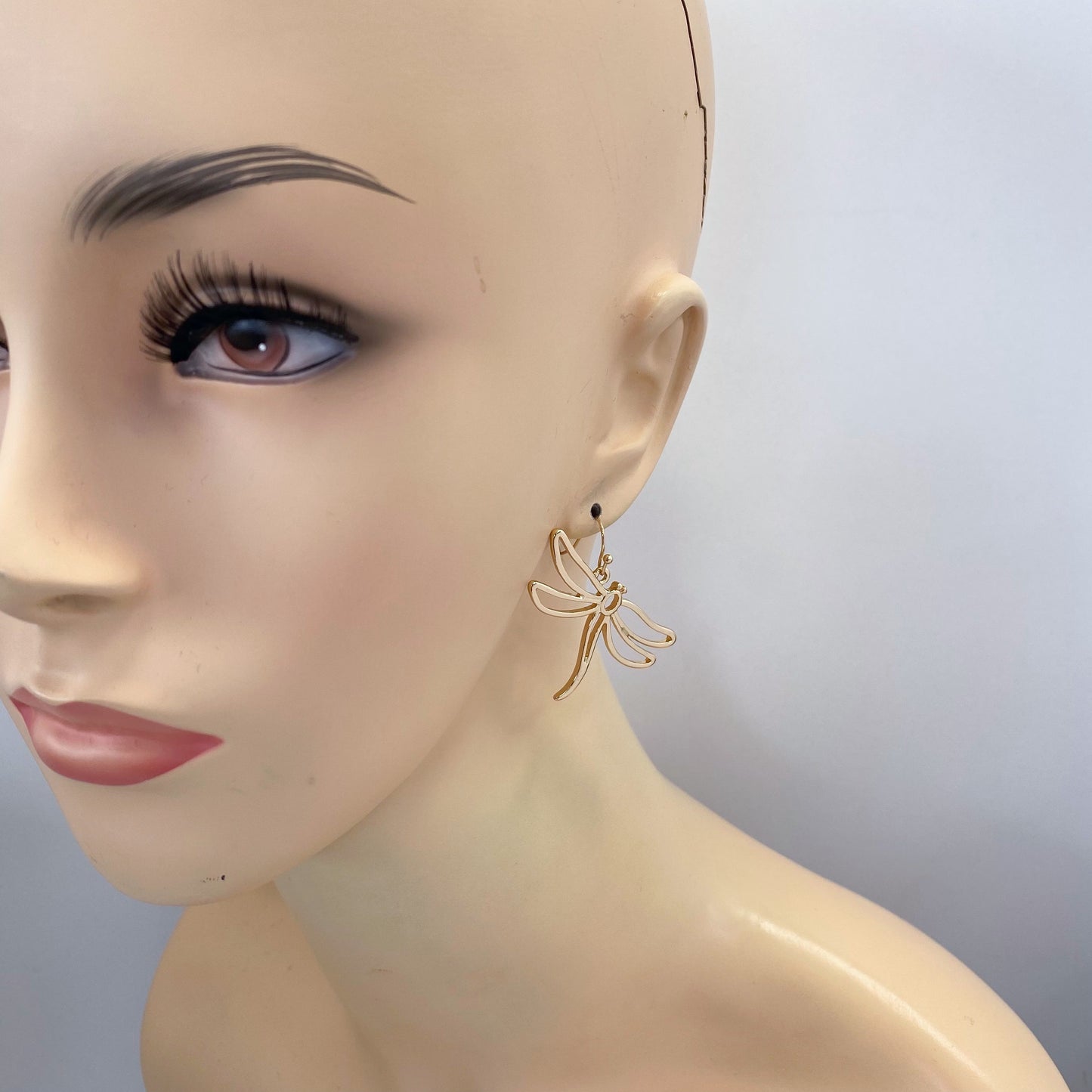 E0860 AE5031 Dragonfly Dangle earrings