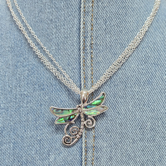 N0379 AN2589 Dragonfly Shape Pendant Necklace