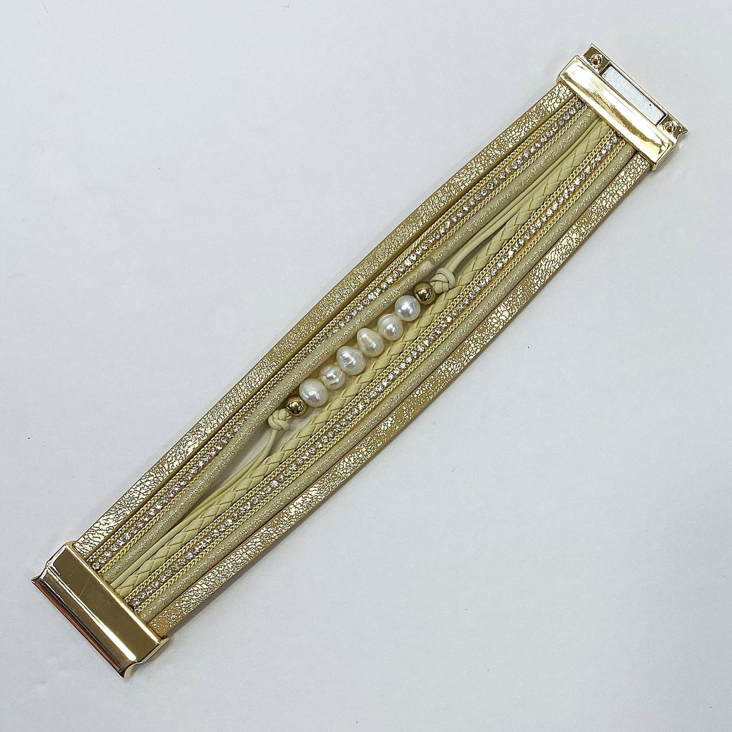 B0203 83850 Faux Leather Bracelet