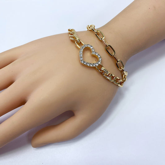 B0218 JCB2061 Love Chain Bracelet