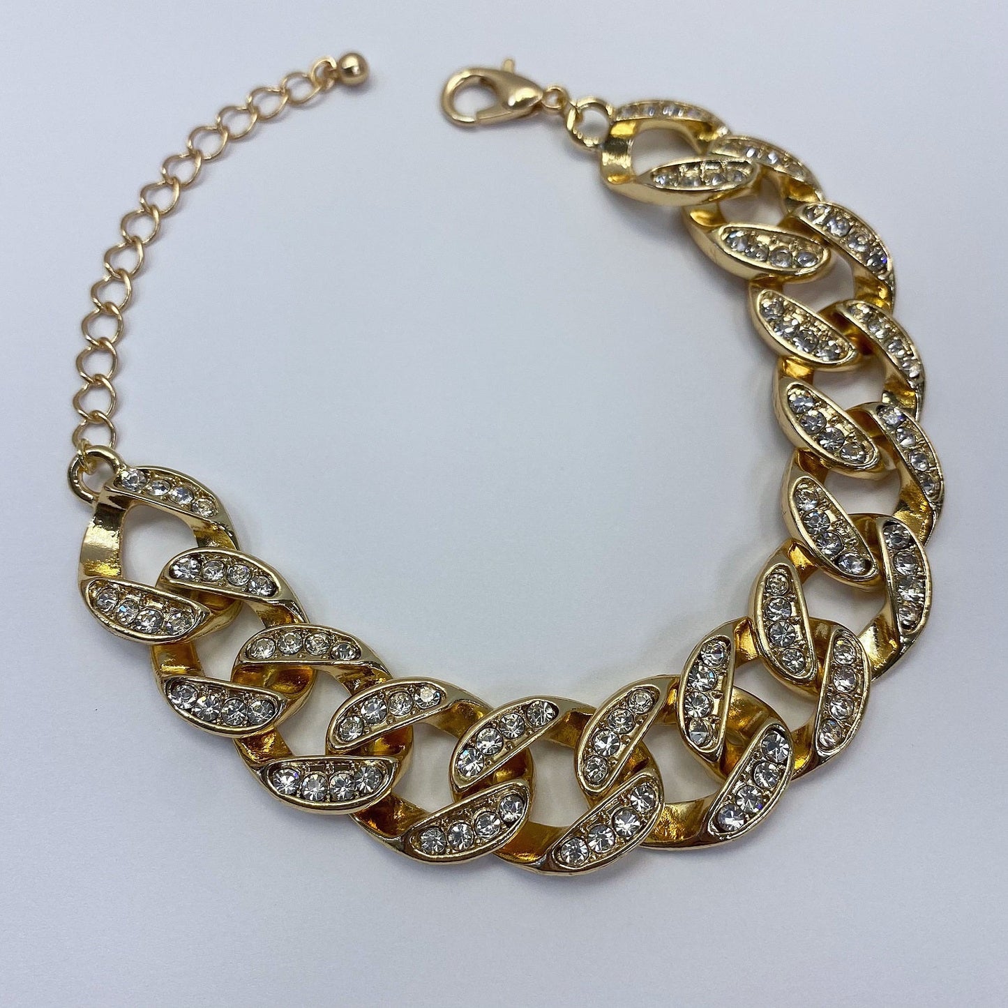 B0333 | Crystal Cuban Link Bracelet | KB5001