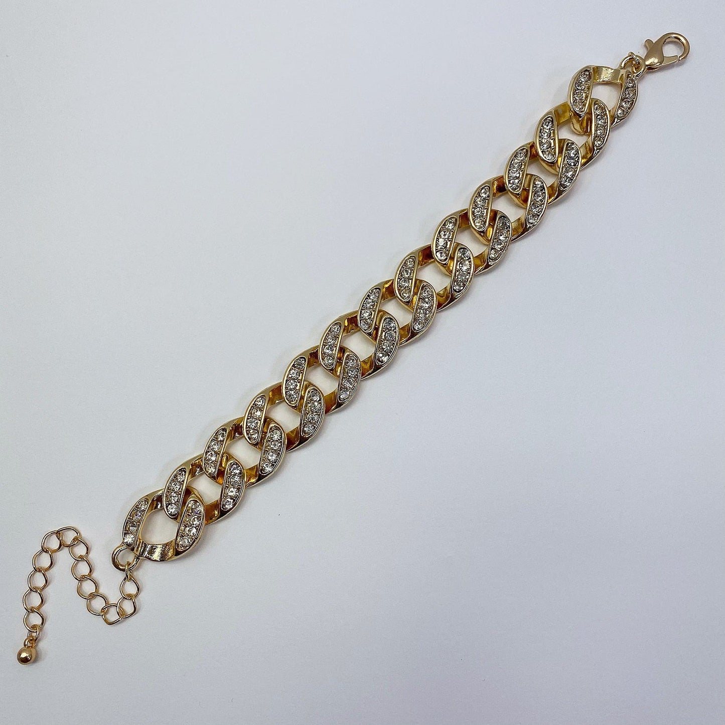 B0333 | Crystal Cuban Link Bracelet | KB5001