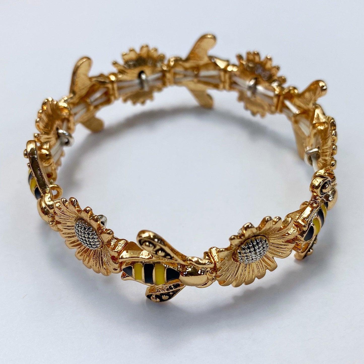 B0344 | Sunflower Bee Bracelet | QB8334
