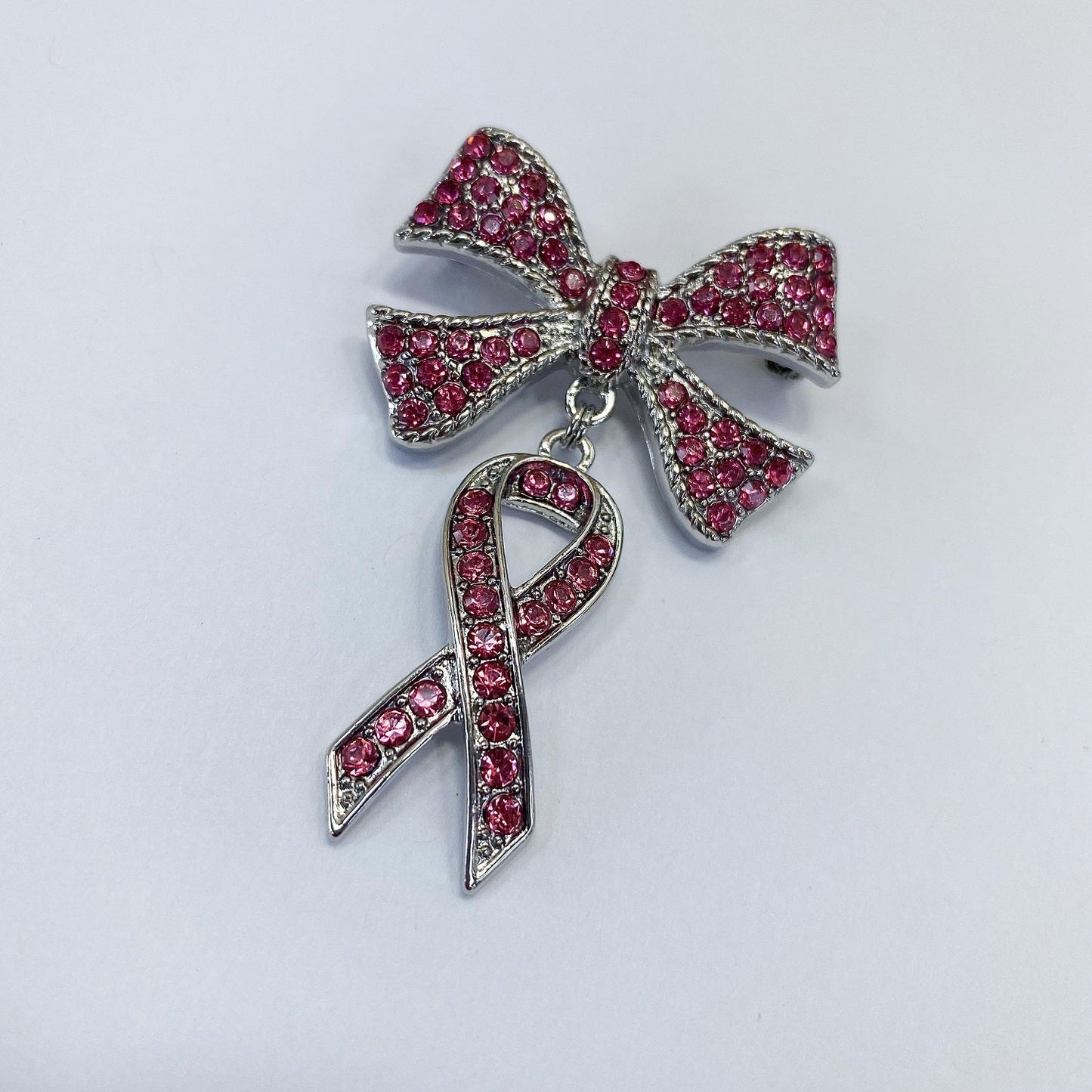 BR0049 | Crystal Awareness Ribbon Brooch | YM2016