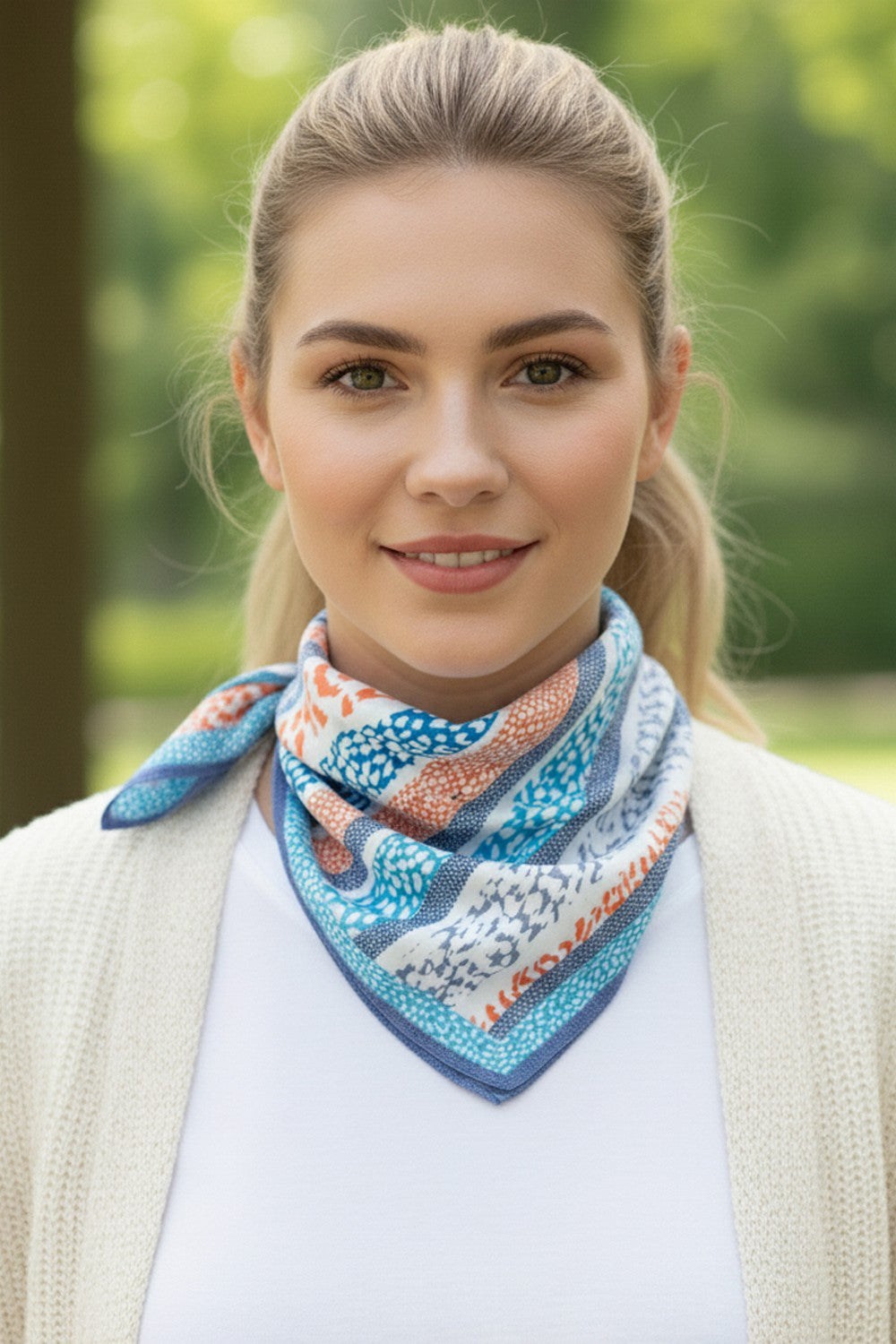 SS | Animal Print Stripe Bandana | BS0130