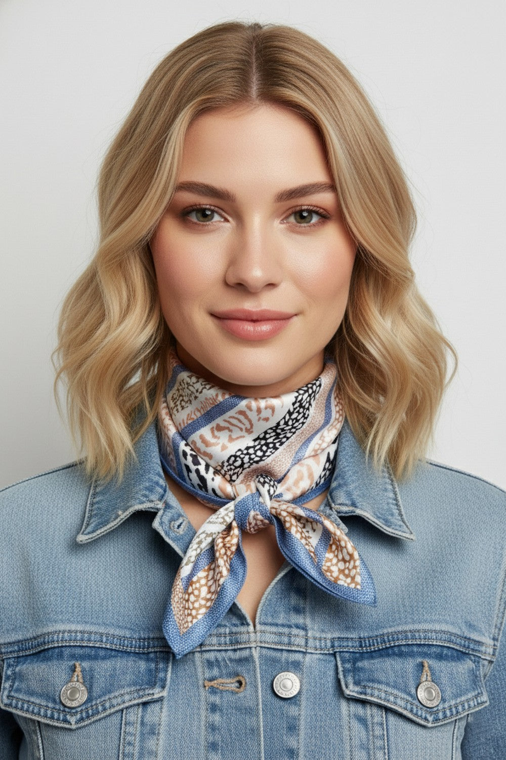 SS | Animal Print Stripe Bandana | BS0130