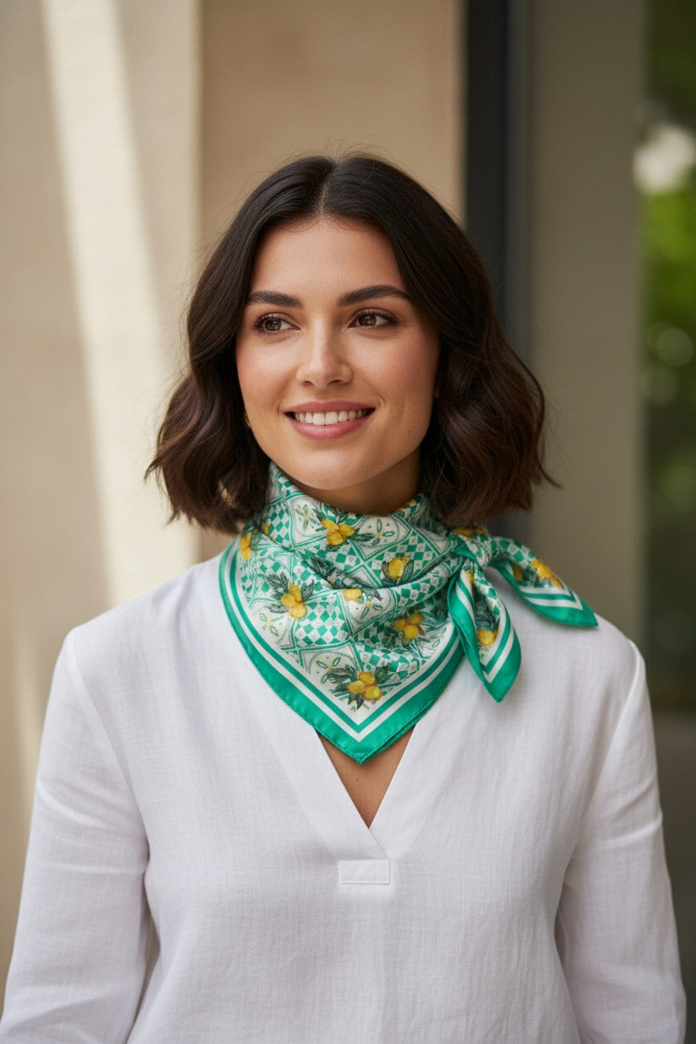 SS | Classic Graphic Neck Scarf | BS0132