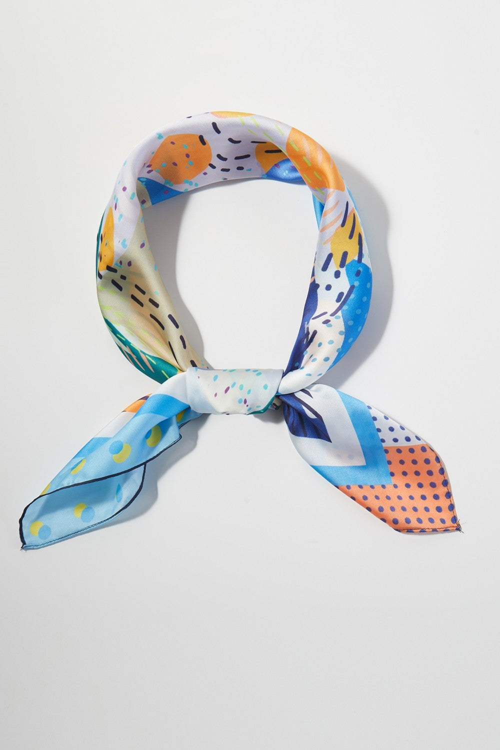 SS | Abstract Print Silk Scarf | BS0139