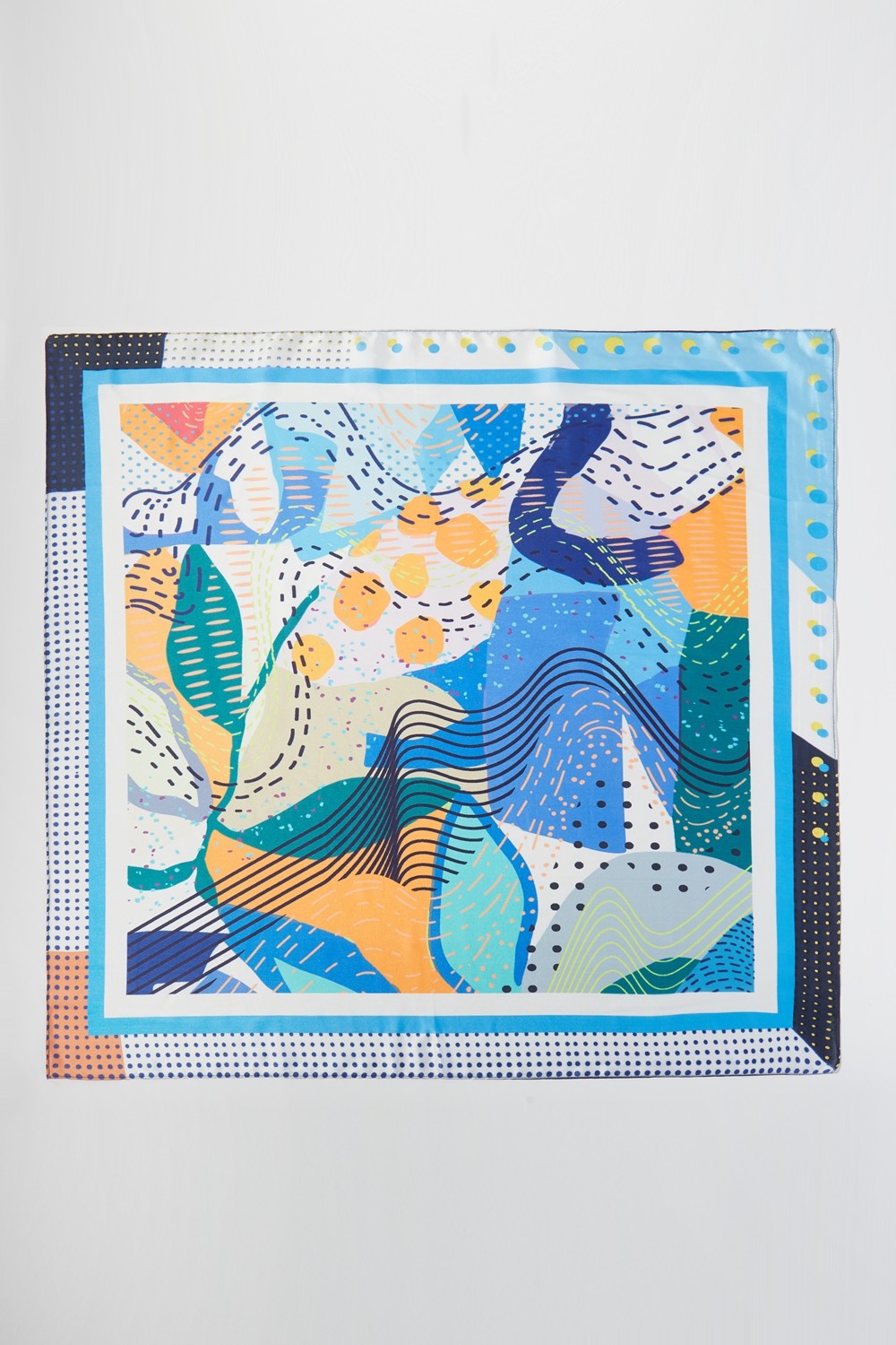 SS | Abstract Print Silk Scarf | BS0139