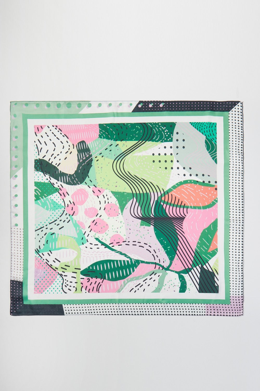 SS | Abstract Print Silk Scarf | BS0139