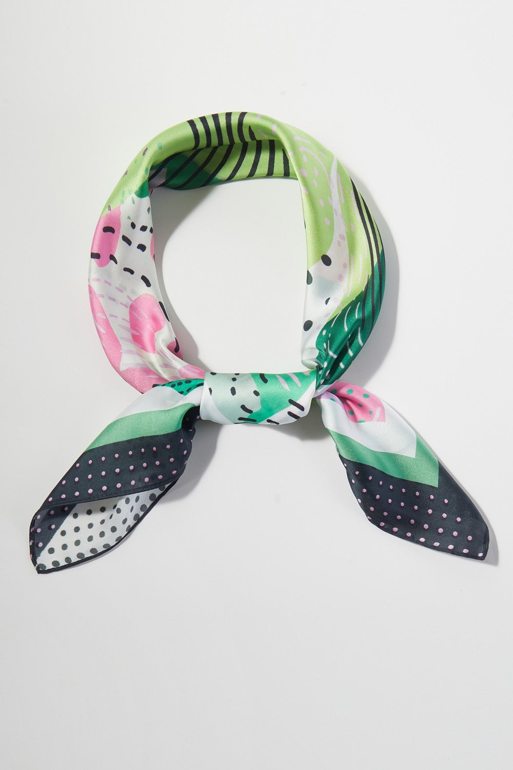 SS | Abstract Print Silk Scarf | BS0139