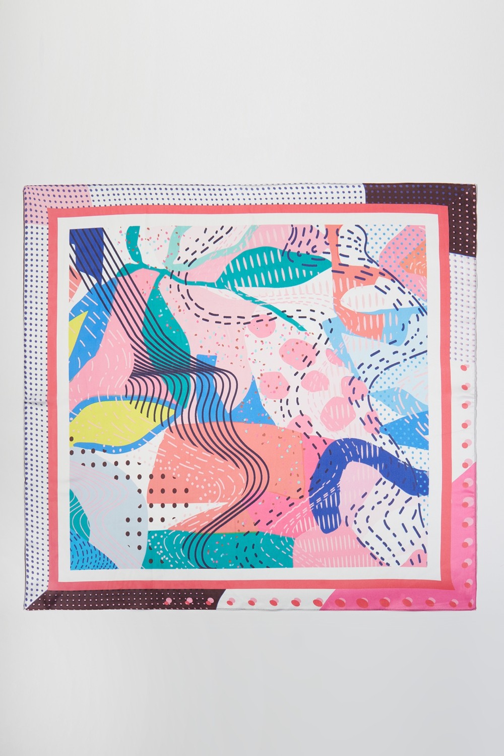 SS | Abstract Print Silk Scarf | BS0139