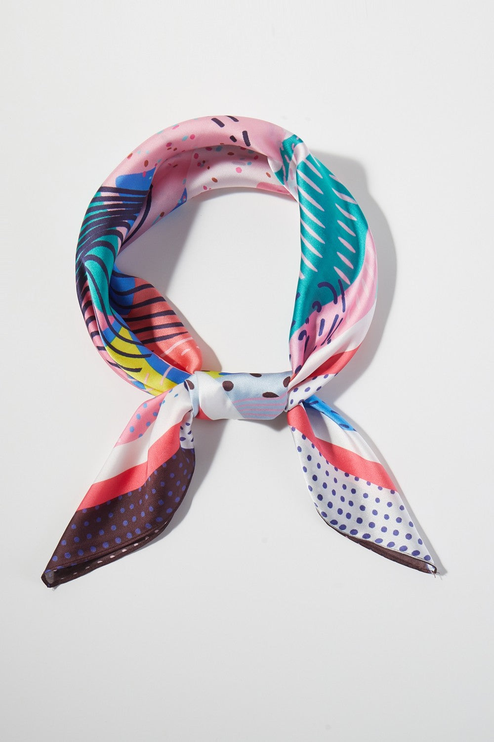 SS | Abstract Print Silk Scarf | BS0139