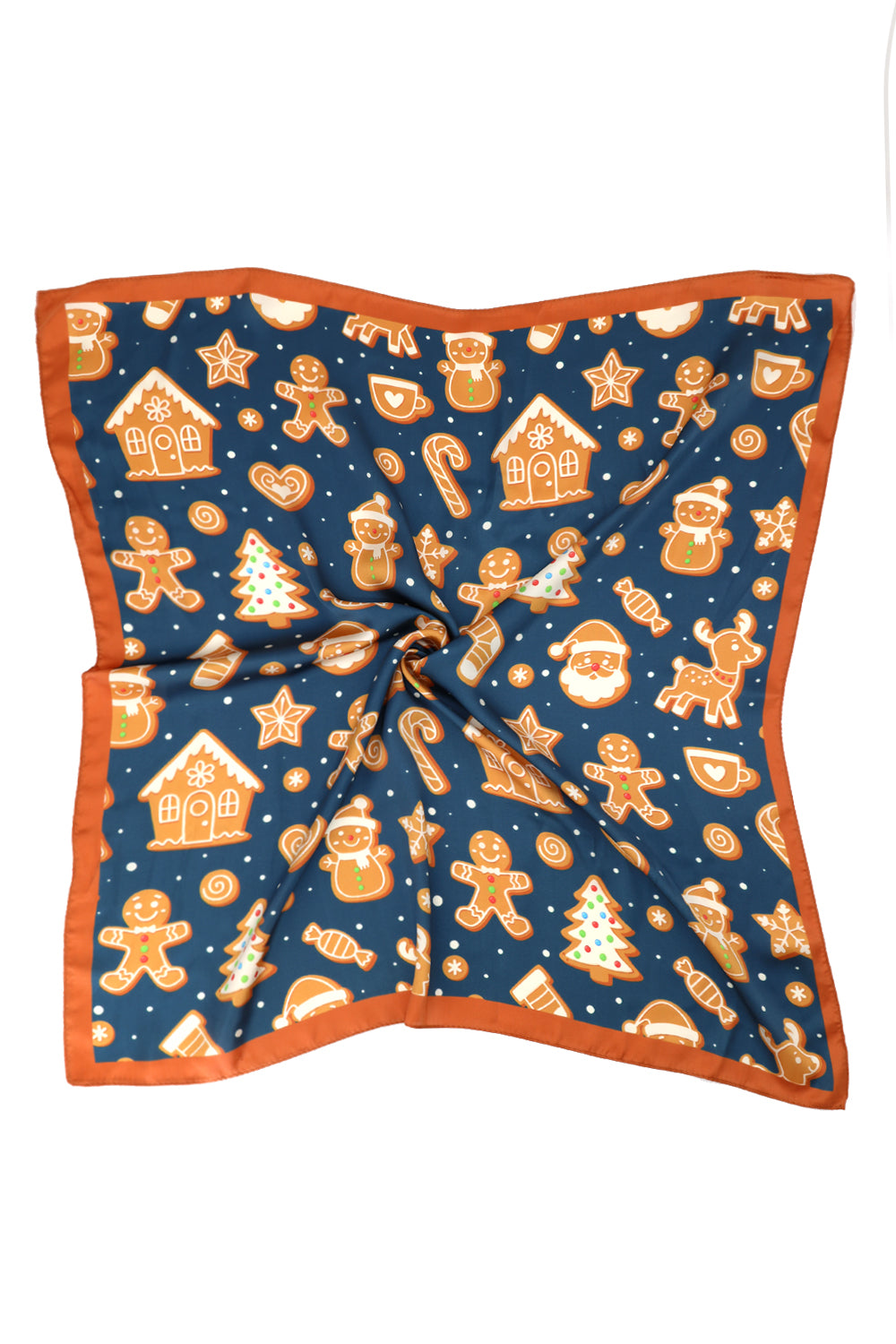 Gingerbread Holiday Print Bandana | SS0022