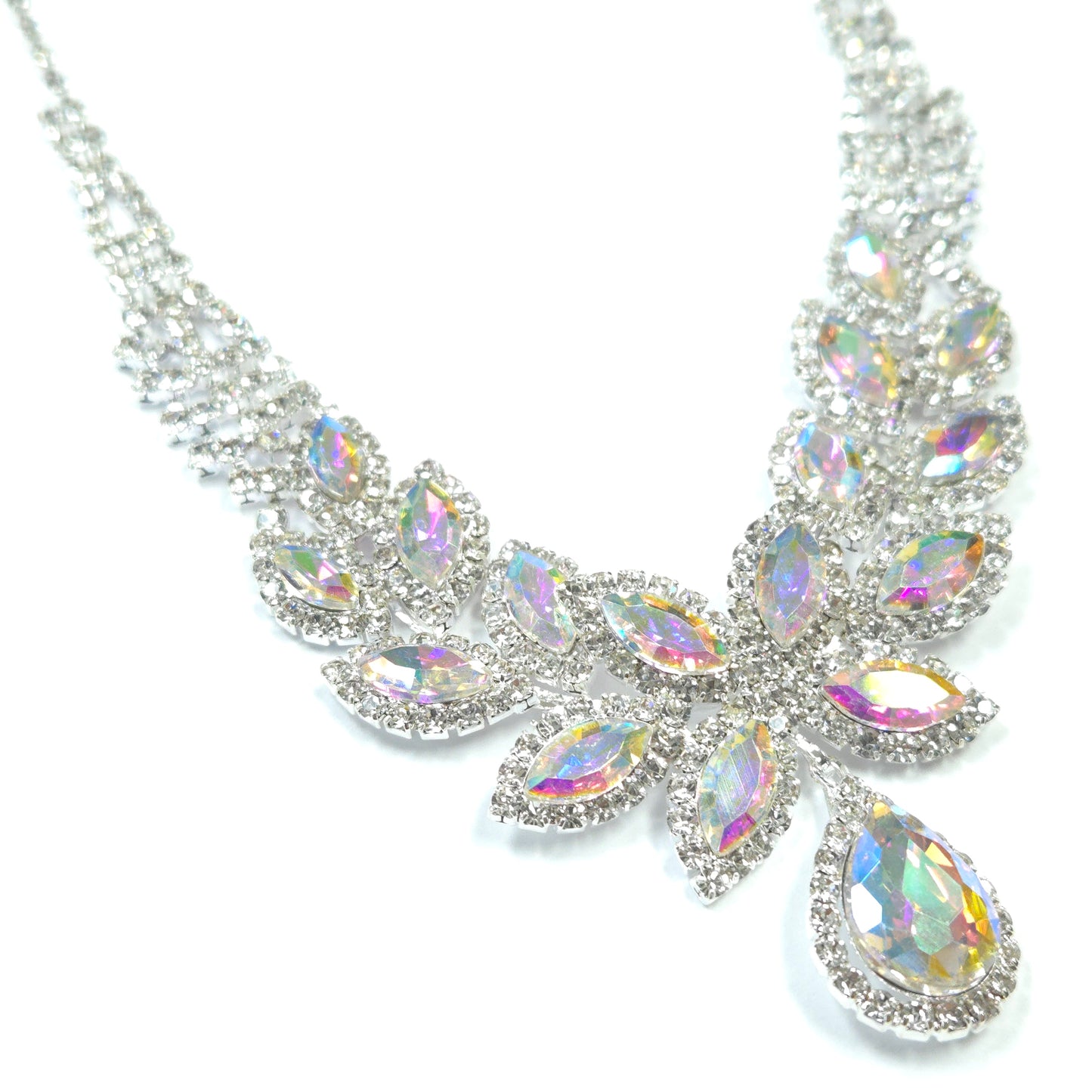 Sparkling gemstone hair accessory on a white background