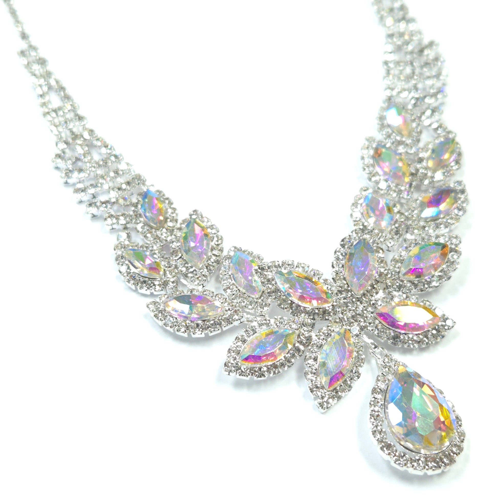 Sparkling gemstone hair accessory on a white background