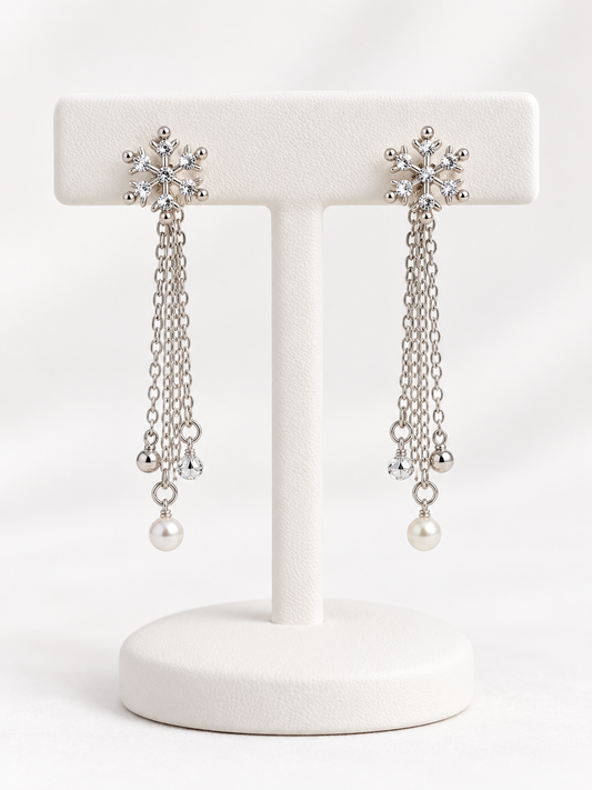 Crystal Snowflake Earrings | E2633