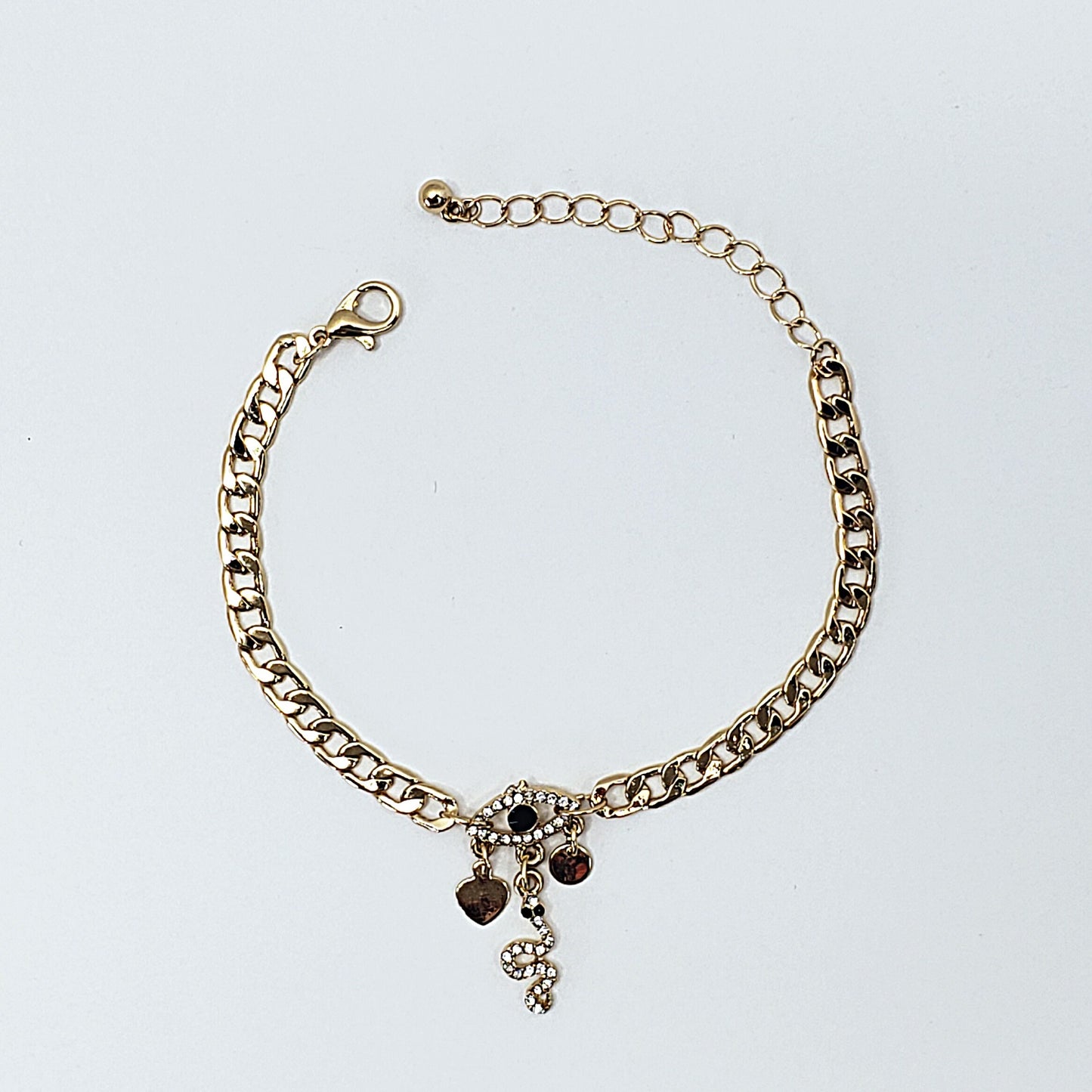 B0232 | Minimal Charm Chain Bracelet | CB1054
