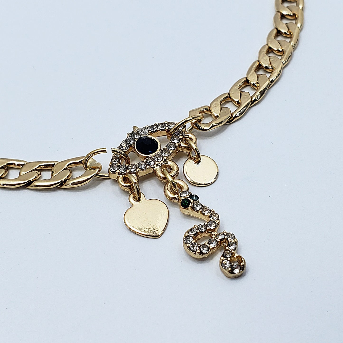 B0232 | Minimal Charm Chain Bracelet | CB1054