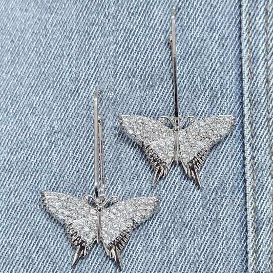 E1213 CE1129 Butterfly Design Drop Dangle Earrings