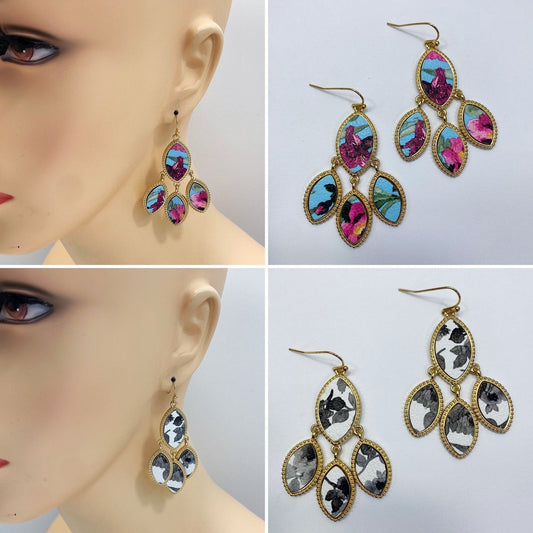 E1974 | Cascading Floral Earrings | FE2055