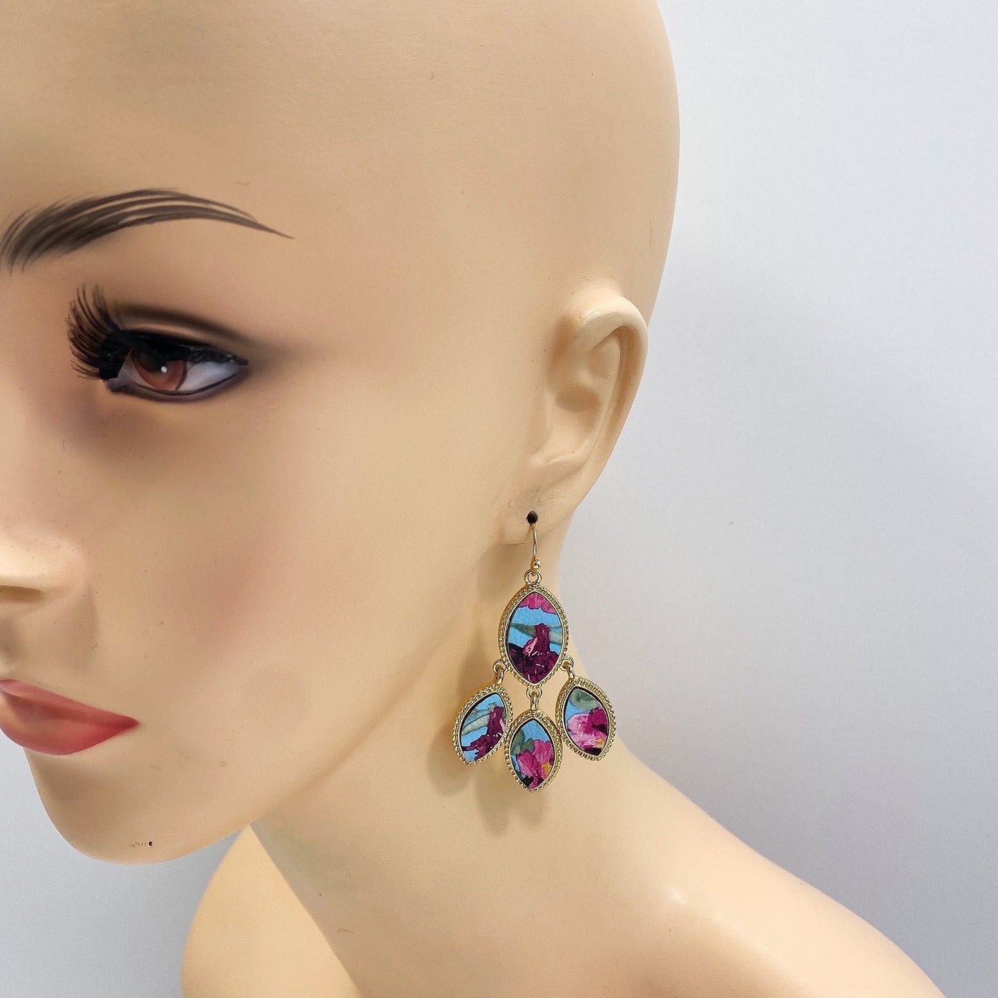 E1974 | Cascading Floral Earrings | FE2055