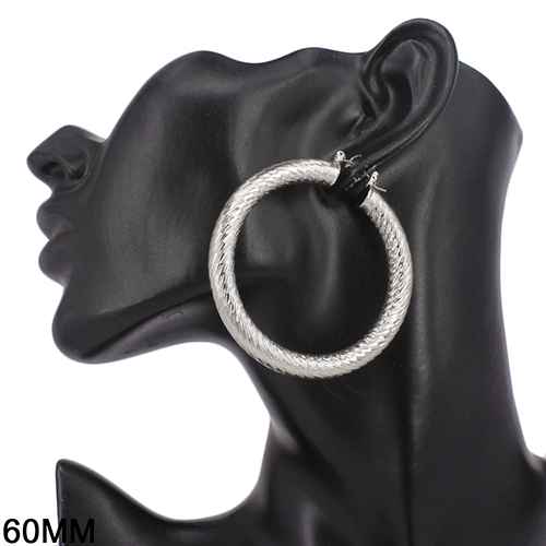 Large rope-textured hoop earrings featuring a braided pattern and classic round silhouette.