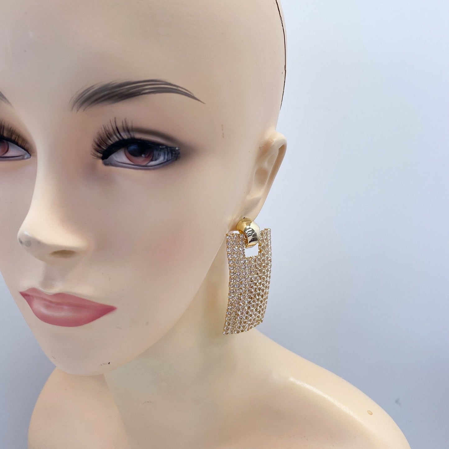E1754 | Crystal Mesh Earrings | KE7319