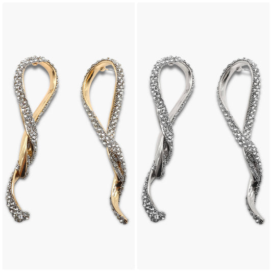 E0088 | Crystal Twist Earrings | KE2623
