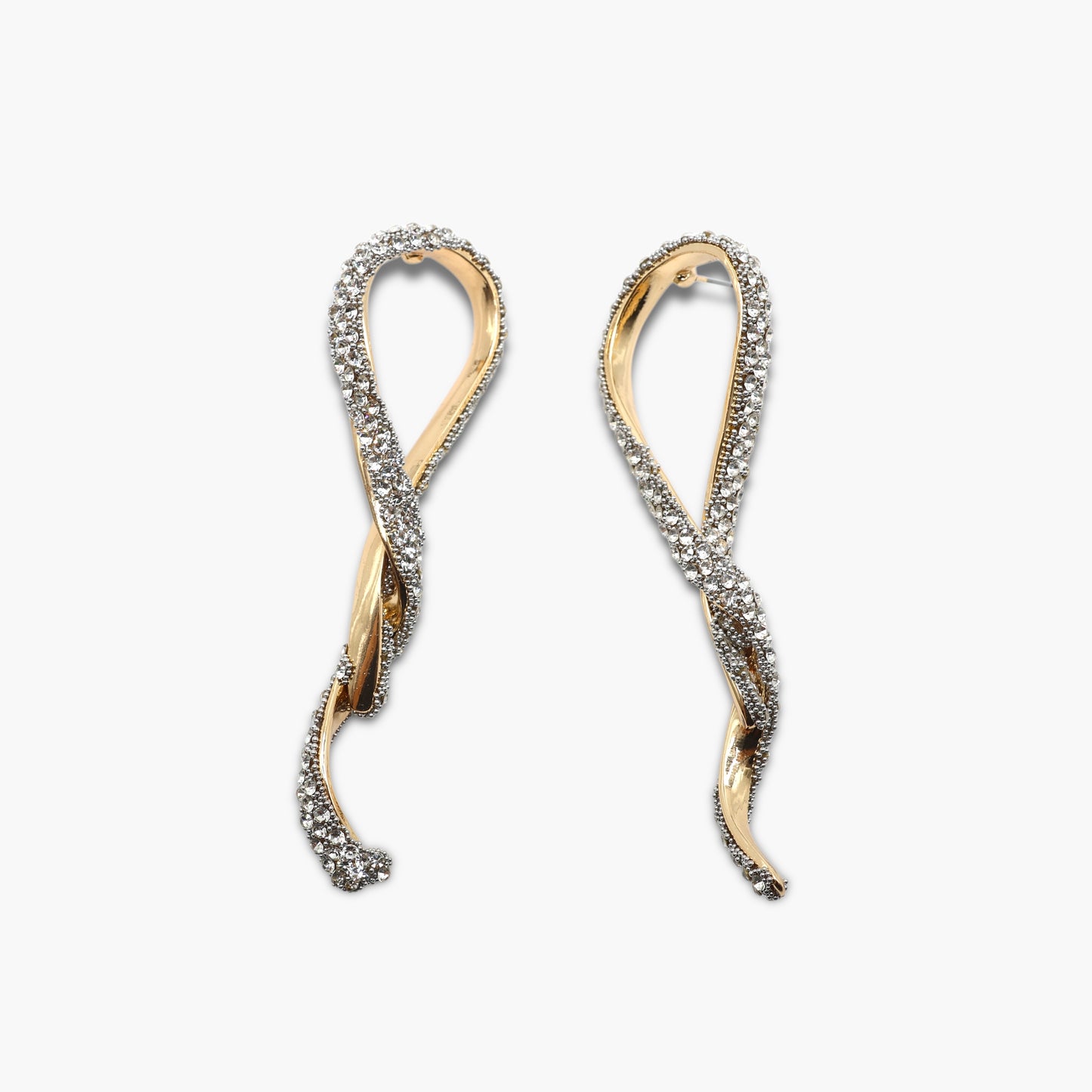 E0088 | Crystal Twist Earrings | KE2623