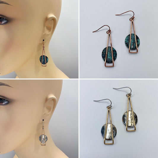 E0846 QE6535 Vintage Retro Style Drop Dangle Hook Earrings