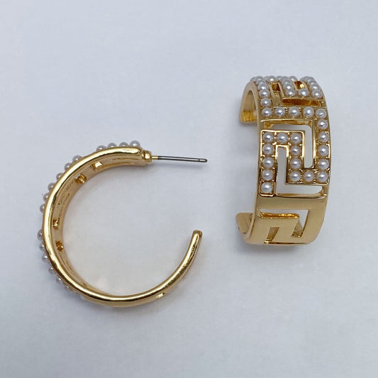 E1108 25E2453 Mini Hoop Style Post Earrings