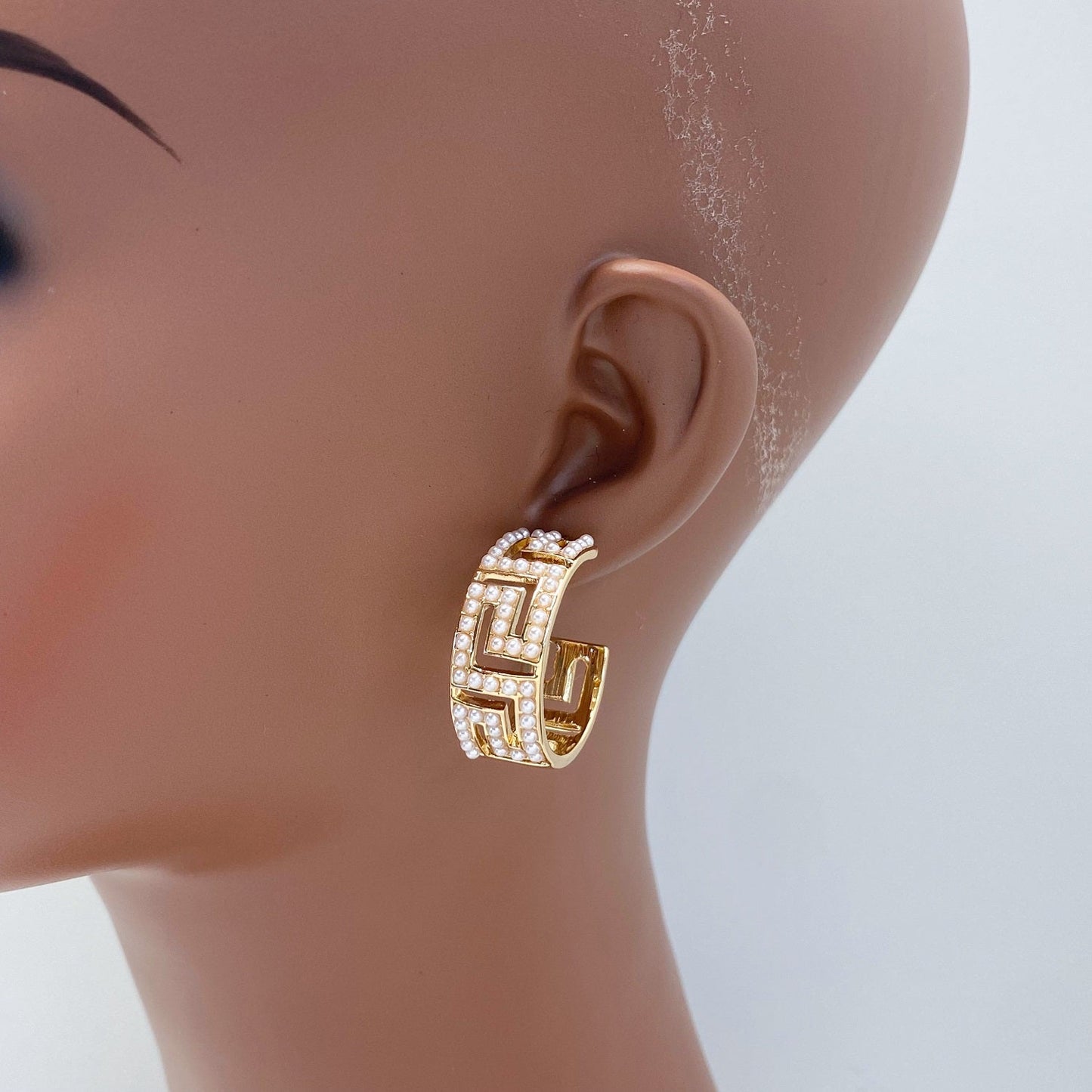 E1108 25E2453 Mini Hoop Style Post Earrings
