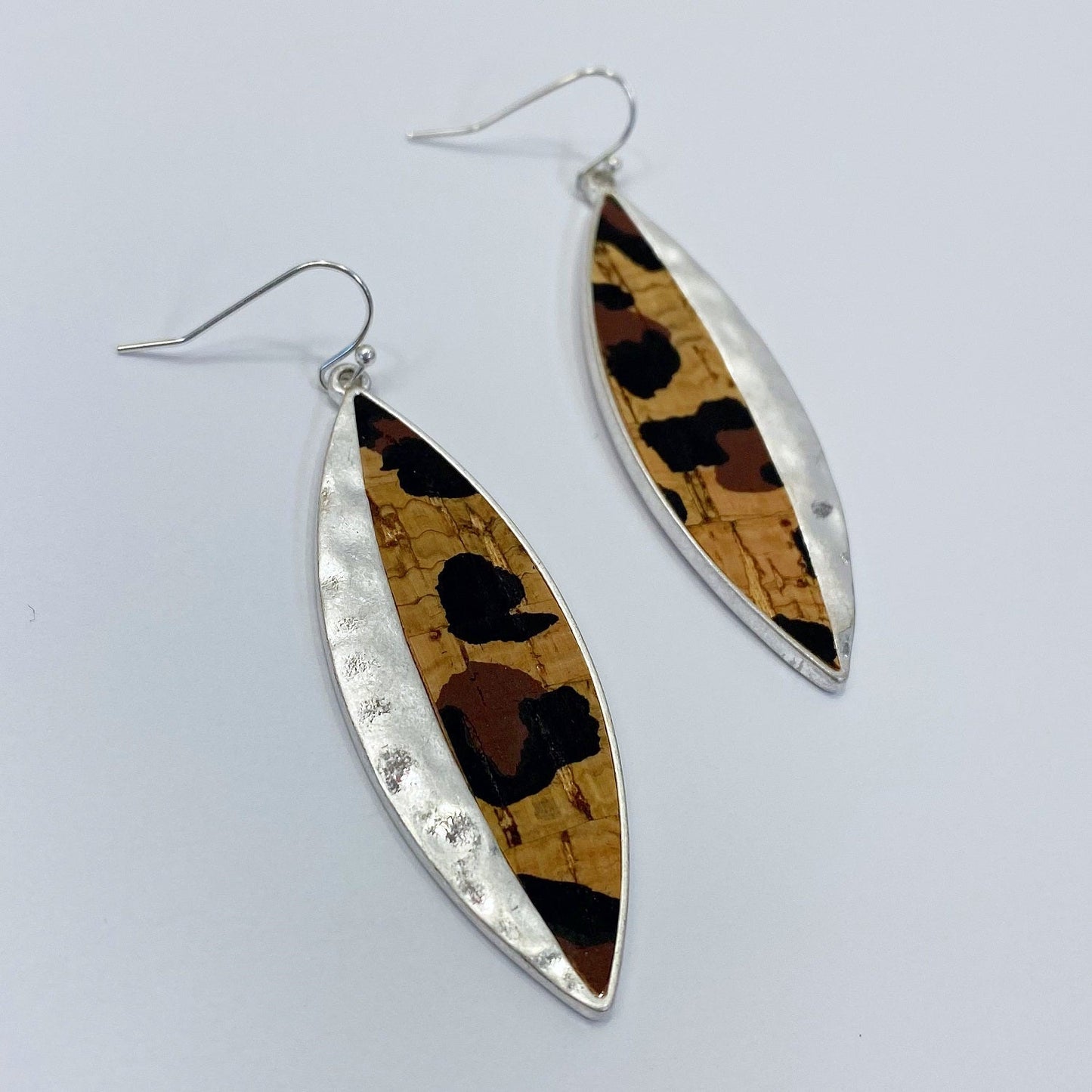 E0976 AE4115 Pointed Oval Shape Drop Dangle Hook Earrings