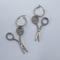 E1481 YE3467 Scissors Earrings