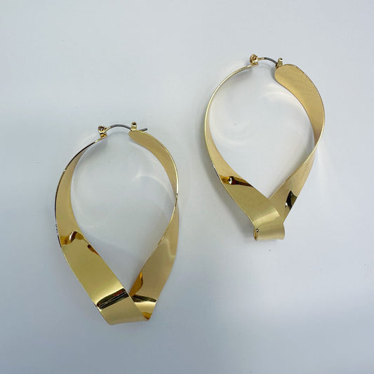 E1705 KE4275 Twisted Hoop Earrings