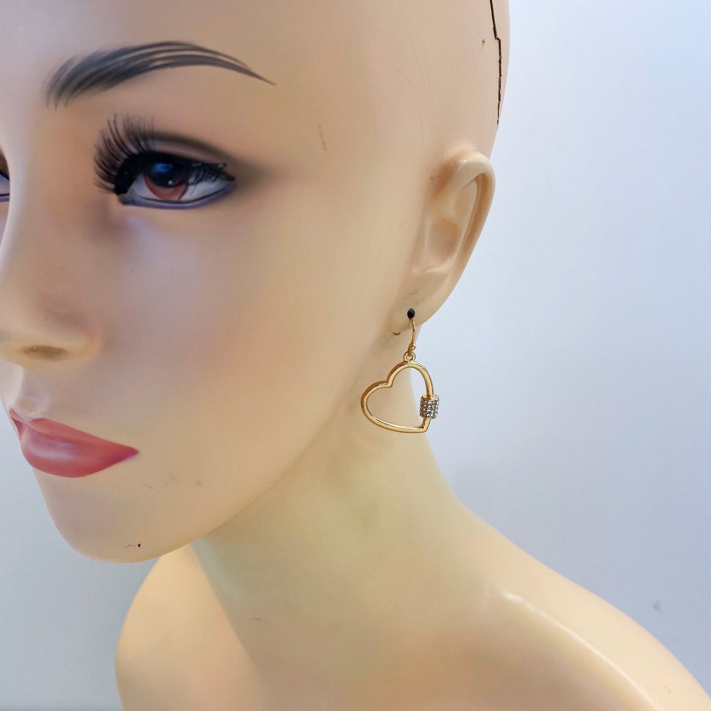 E0843 QE1725 Heart Love Design Drop dangle Hook Earrings