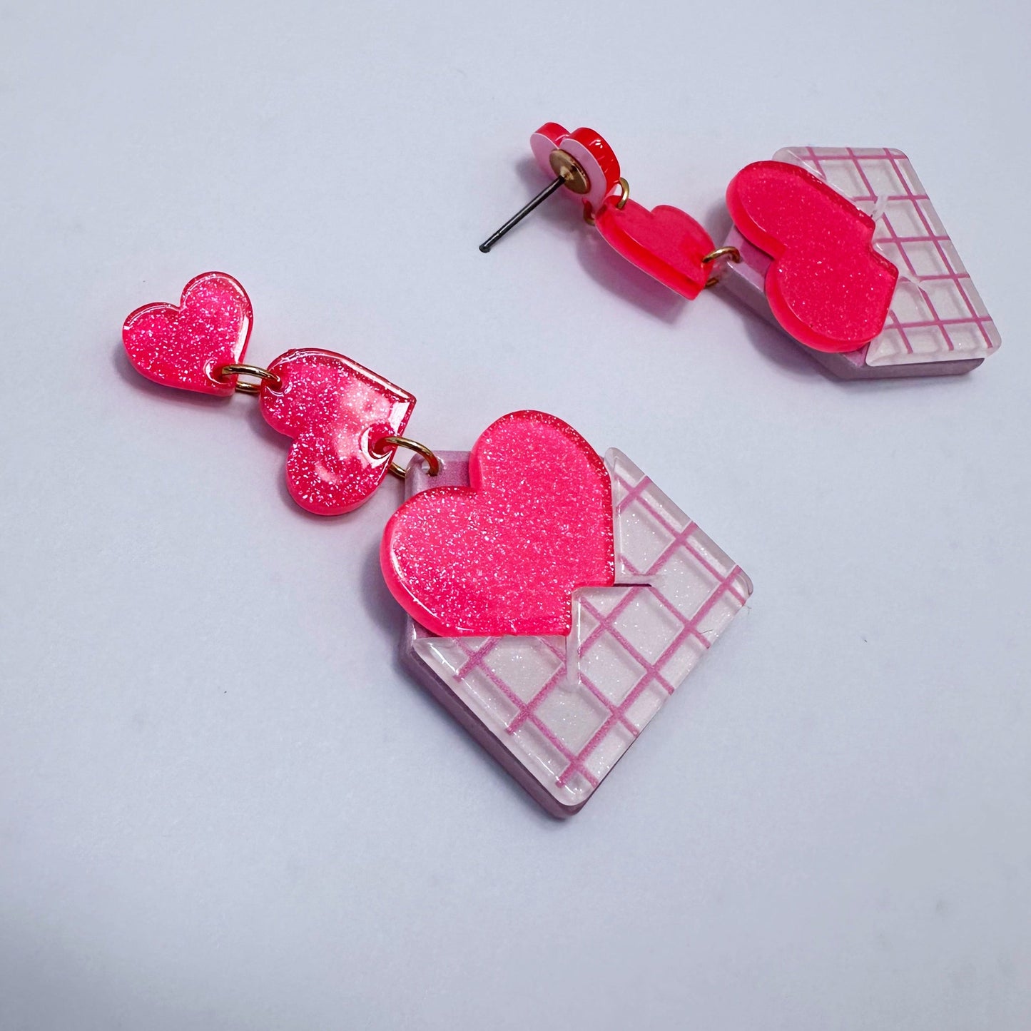 E1034 VER5781 Acrylic Drop Dangle Hook earrings