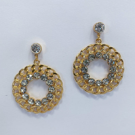 E1661 KE3382 Circle  Dangle Earrings