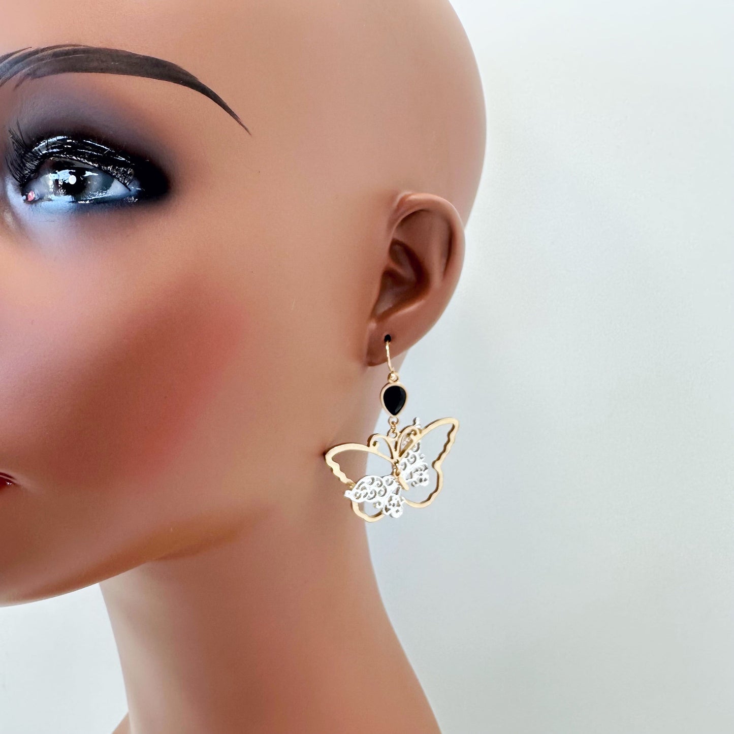 E0968 AE6215 Butterfly Designs Drop Dangle Hook Earrings