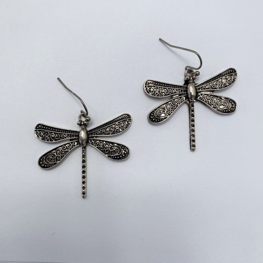 E1008 QE1873 Animal Dragonfly Shape Drop Dangle Hook Earrings