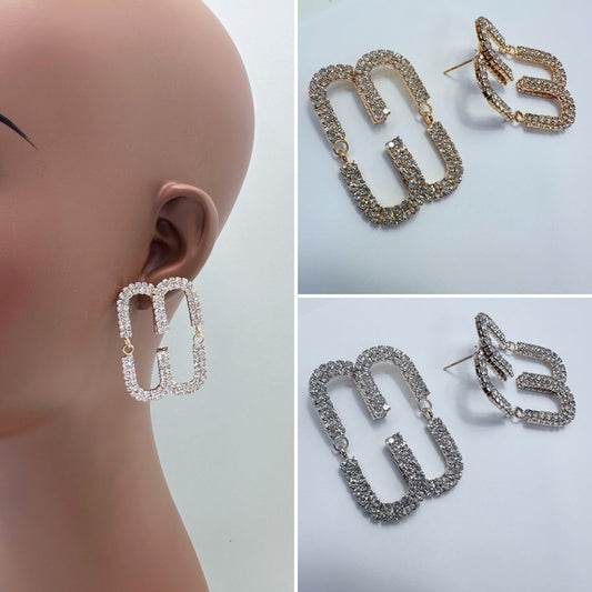 E1453 CE5251 Drop Post Earrings