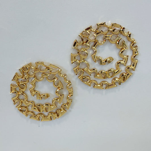 E1665 KE4290 Drop Post Earrings