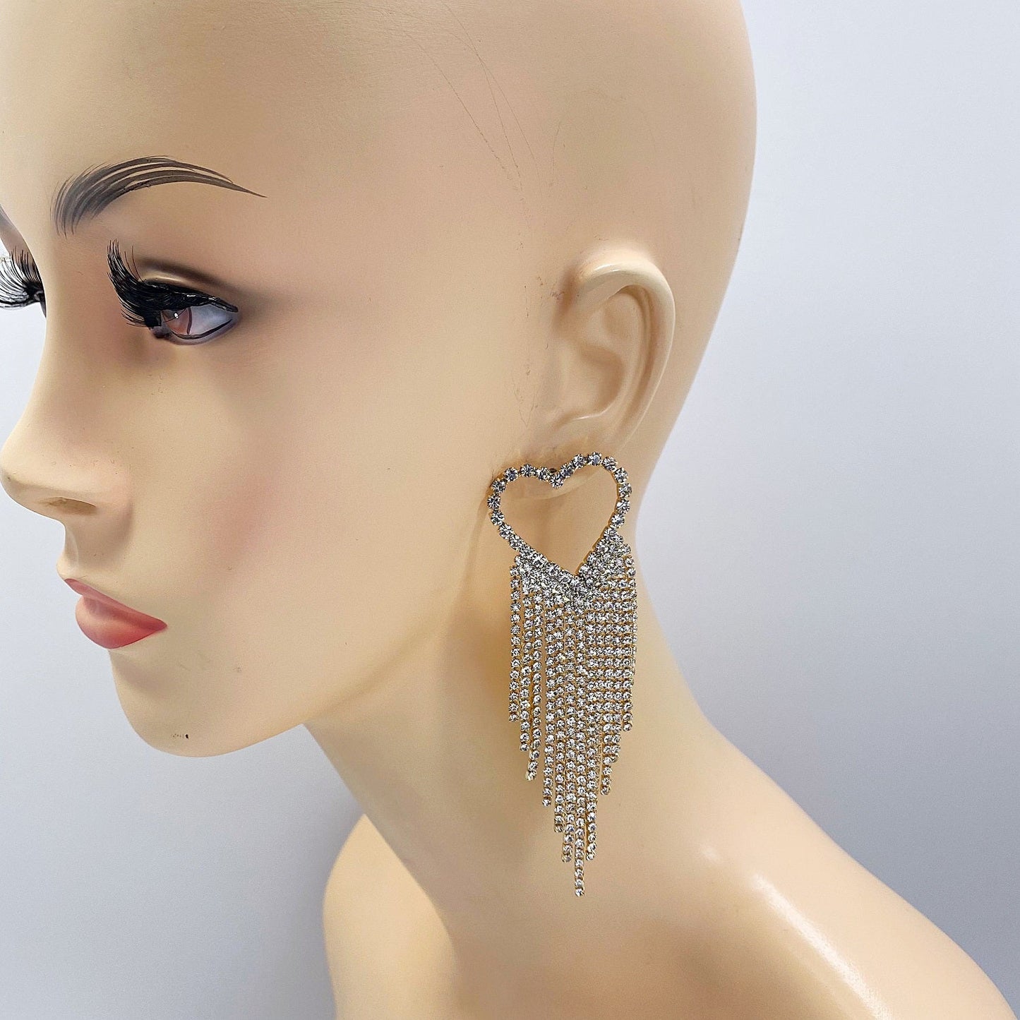 E1384 26662 Tassel Dangle Post Earrings