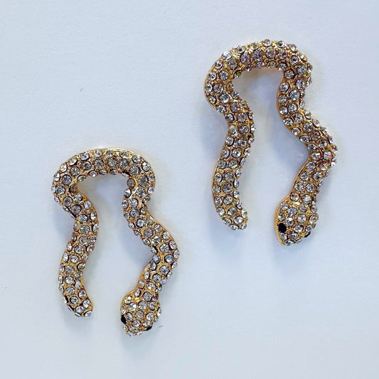 E1480 YE3025 Snake Earrings